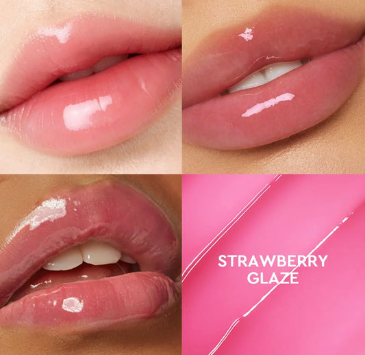 Glad2Glow | Glowing Lip Serum | 01 Strawberry Glaze + Strawberry Charm | 7g