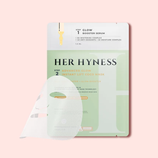 Her Hyness Advanced Glow Instant Lift Coco Mask + Glow Booster Serum Set