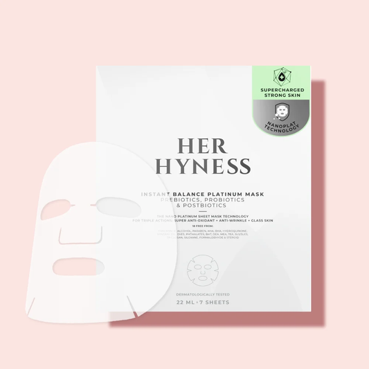 HER HYNESS | BALANCE PLATINUM MASK 🤍 Prebiotics, Probiotics & Postbiotics Ceramide