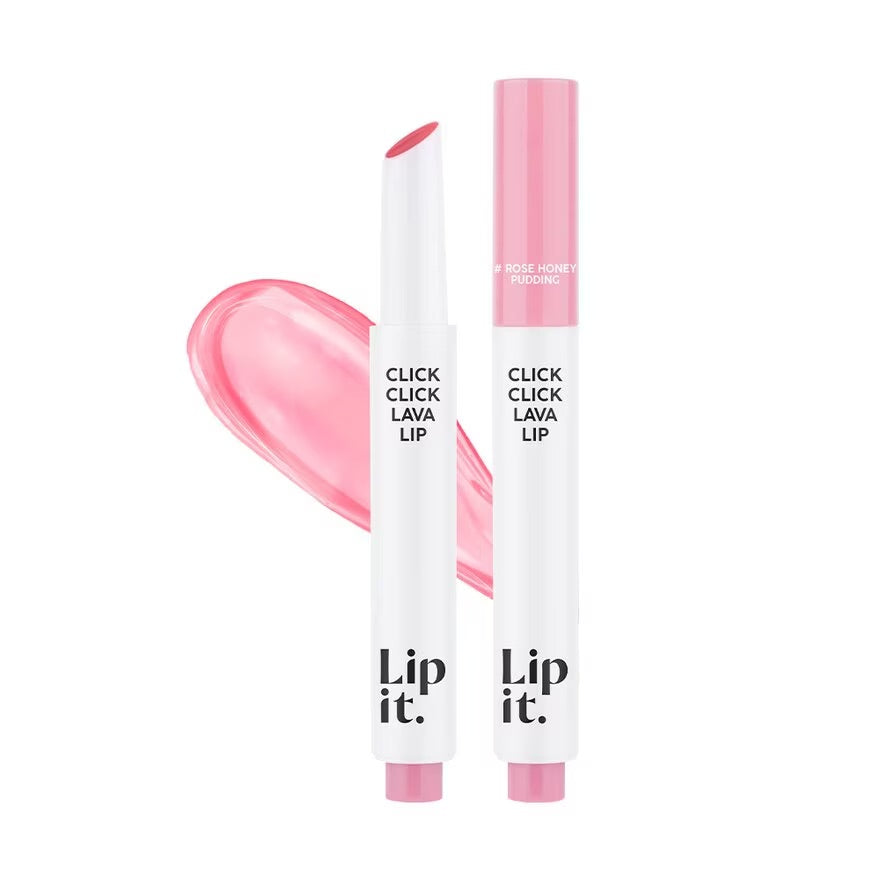 Lipit Click Click Lava Lip Rose Honey Pudding