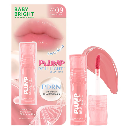 Baby Bright Plump Rejulight Jelly Tint | PDRN + Collagen | 09 Living Coral | 3g