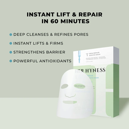 Her Hyness Advanced Repair Instant Lift Coco Mask + Skin Repair Booster Serum Set