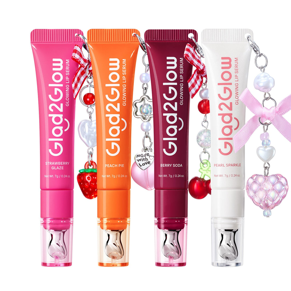 Glad2Glow | Glowing Lip Serum | Pearly Sparkle with Lychee Charm