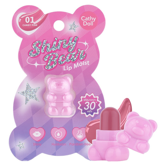Shiny Bear Lip Moist 1.1g 01 Candy Pink