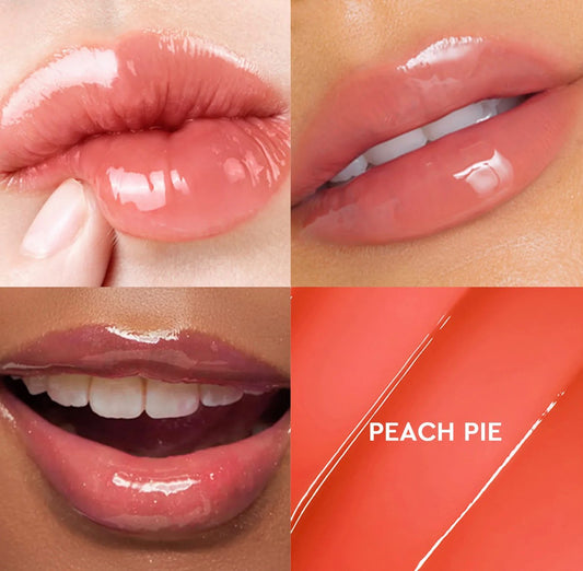 Glad2Glow | Glowing Lip Serum & Tint | Peach Pie with Peach Charm