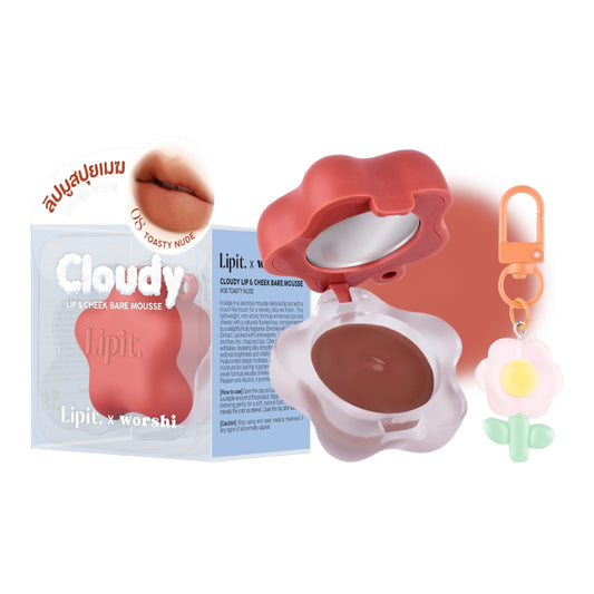 Lipit Cloudy Lip & Cheek Bare Mousse Toasty Nude