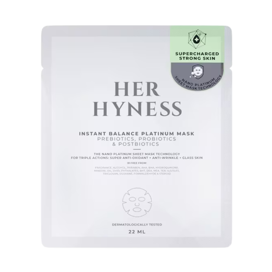 HER HYNESS | BALANCE PLATINUM MASK  🤍 Prebiotics, Probiotics & Postbiotics Ceramide