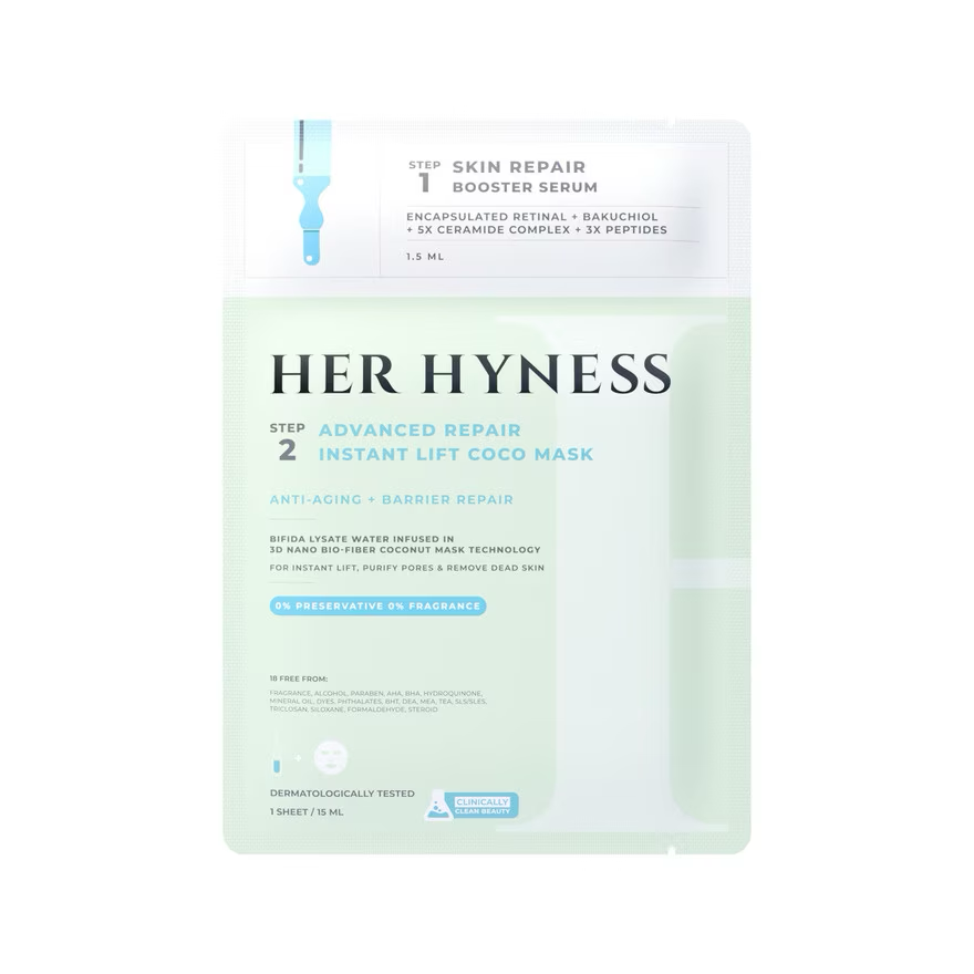 Her Hyness Advanced Repair Instant Lift Coco Mask + Skin Repair Booster Serum Set