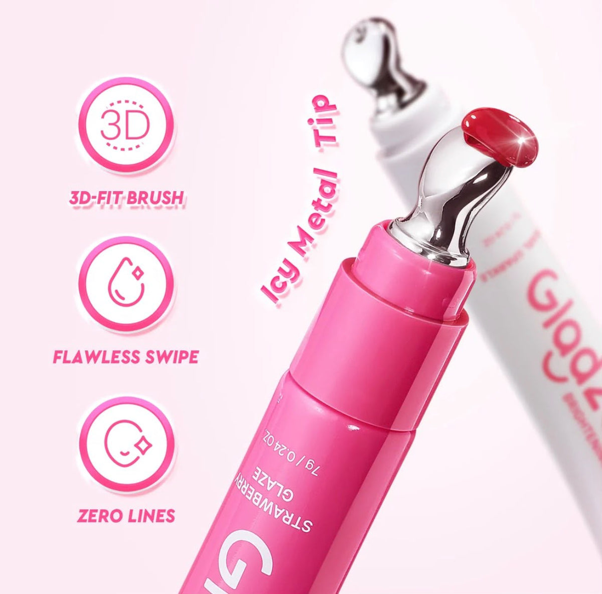 Glad2Glow | Glowing Lip Serum | Pearly Sparkle with Lychee Charm