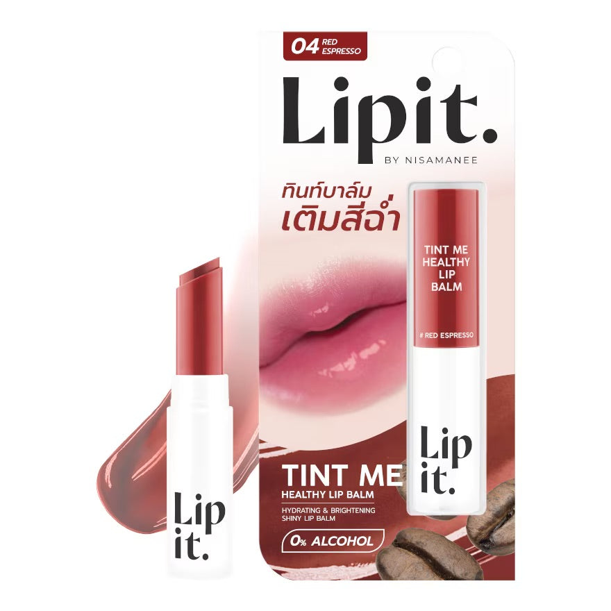 Lipit Tint Me Healthy Lip Balm Red Espresso