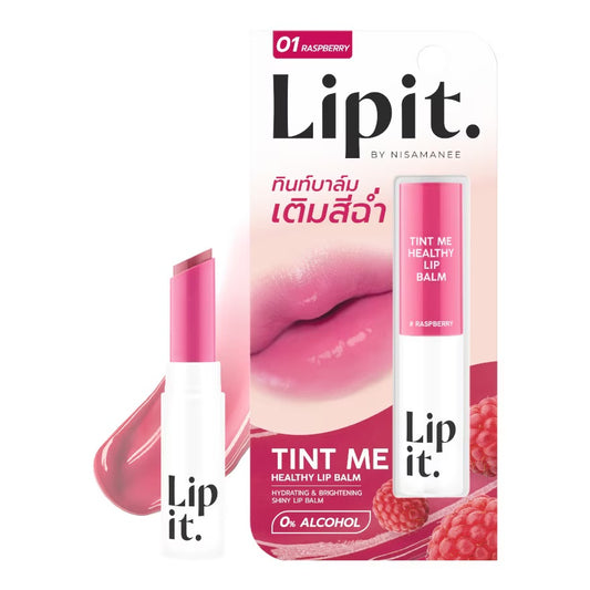 Lipit Tint Me Healthy Lip Balm Raspberry