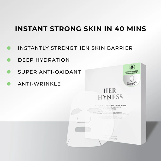Her Hyness 3X Instant Platinum Mask Set — Refine + Youth PDRN + Balance | 22ml x 3