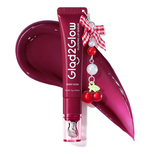 Glad2Glow | Glowing Lip Serum | Berry Soda with Cherry Charm