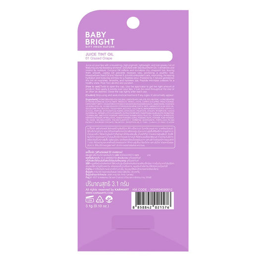Baby Bright Juice Tint Oil 01 Glazed Grape