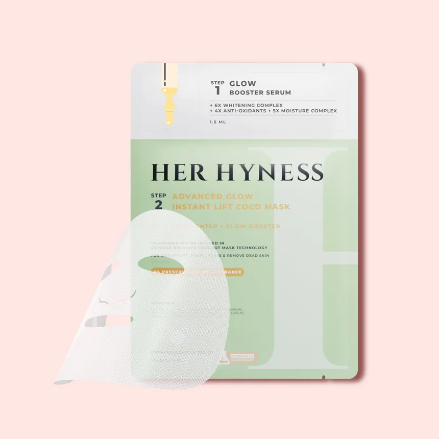 Her Hyness Advanced Glow Instant Lift Coco Mask + Glow Booster Serum Set