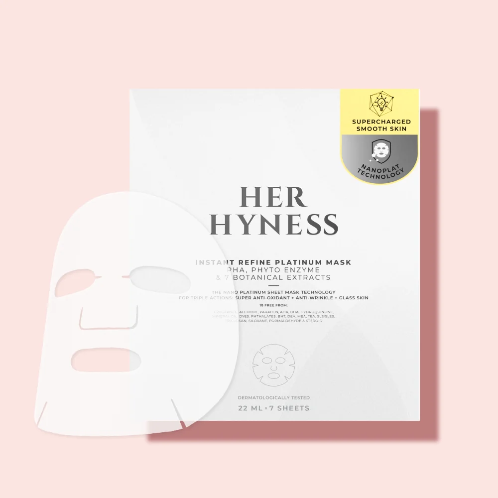 HER HYNESS | REFINE PLATINUM MASK — PHA, Phyto Enzyme & 7 Botanical Extracts 22ml
