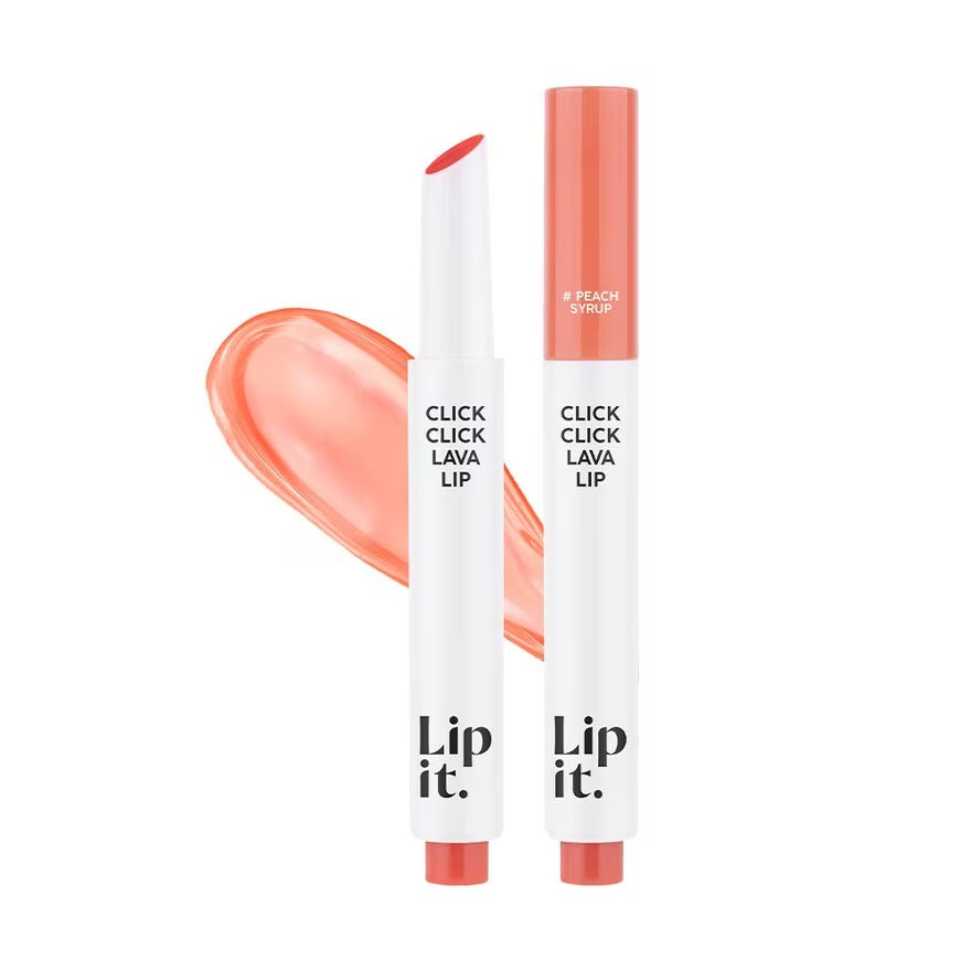 Lipit Click Click Lava Lip Peach Syrup