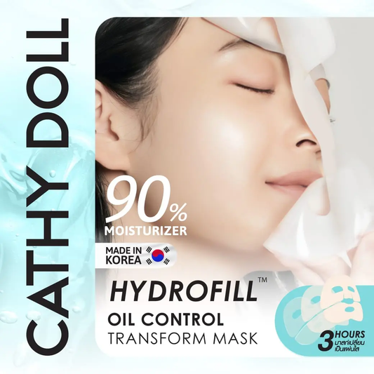 Cathy Doll Hydrofill Mask in 3hr — Oil Control | Niacinamide + Vitamins | Facial Sheet Mask | 33g