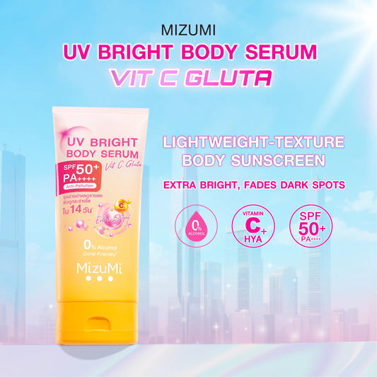 MiZuMi | UV Bright Body Serum Vit C Gluta SPF 50+ PA++++ | 180ml