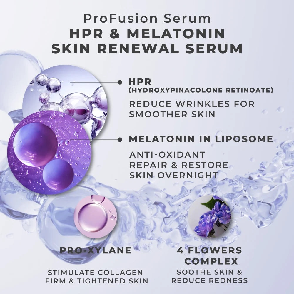 HER HYNESS | RENEWAL BLACK MASK 🩵 HPR & Melatonin in Liposome 25ml