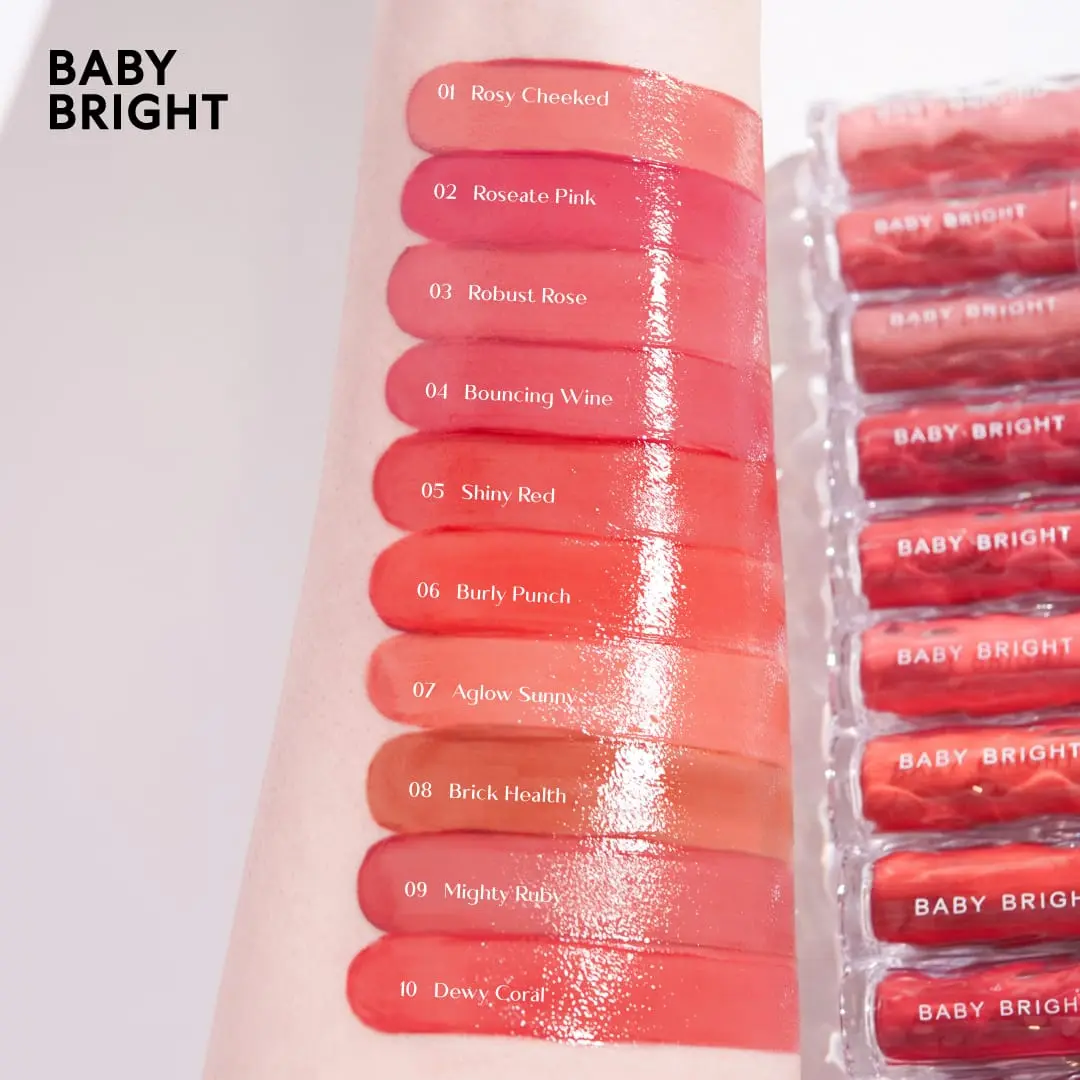 Baby Bright Rejulight Jelly Tint — Glossy Lip Tint | 01 Rosy Cheeked | 3.5g