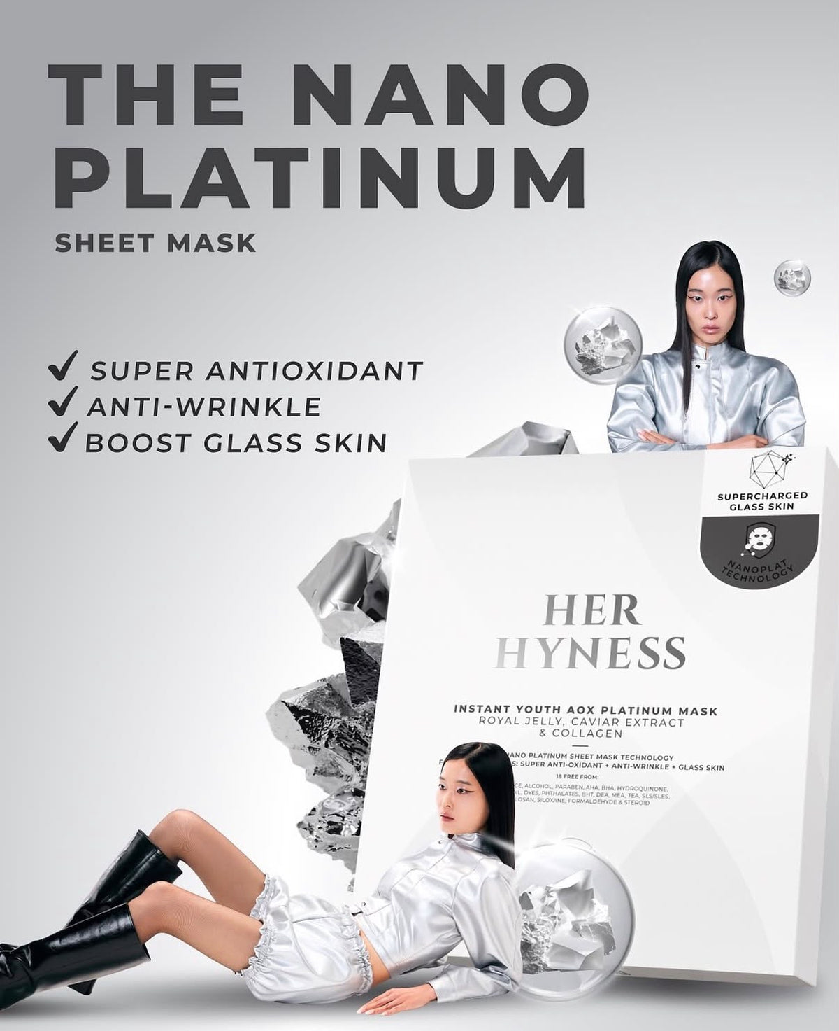 HER HYNESS | BALANCE PLATINUM MASK  🤍 Prebiotics, Probiotics & Postbiotics Ceramide