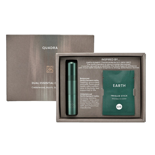 Quadra Aromatic Inhaler Duo (Inhaler + Essentail Oil)