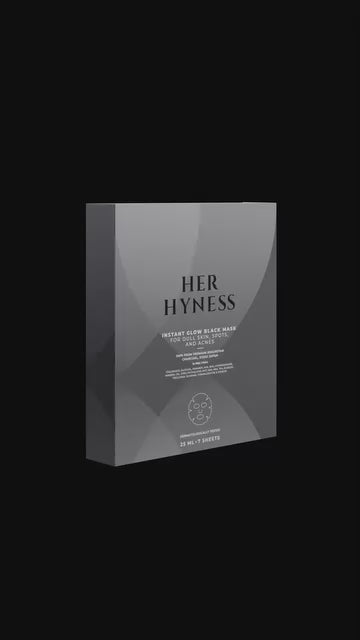 HER HYNESS | GLOW BLACK MASK ✨ Royal Jelly, Pearl Powder & Olive | 25ml